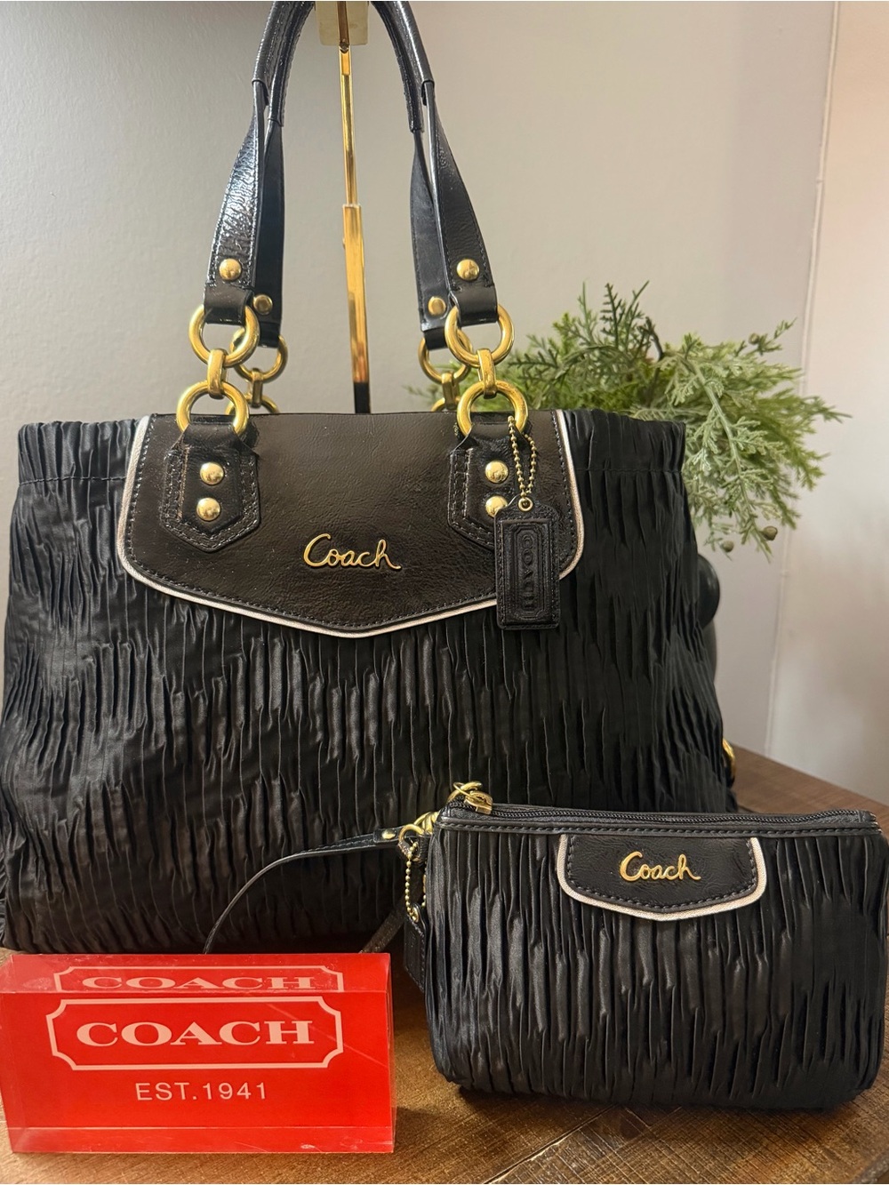Coach Ashley Carryall Bag & Wristlet Set